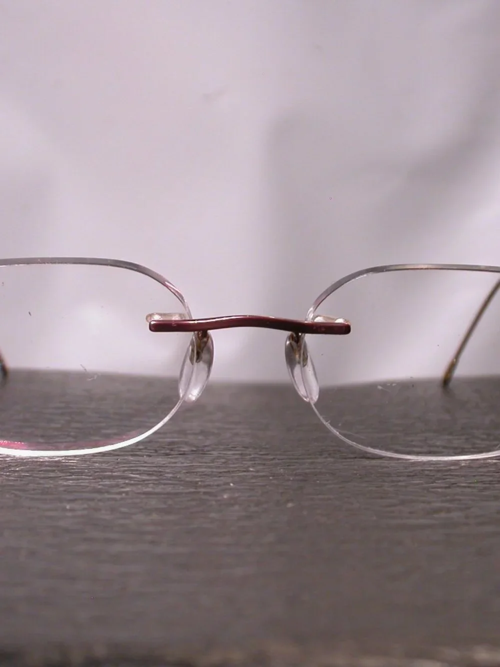 Silhouette Titan Frameless Pink and Gold Eyeglasses Made in Austria